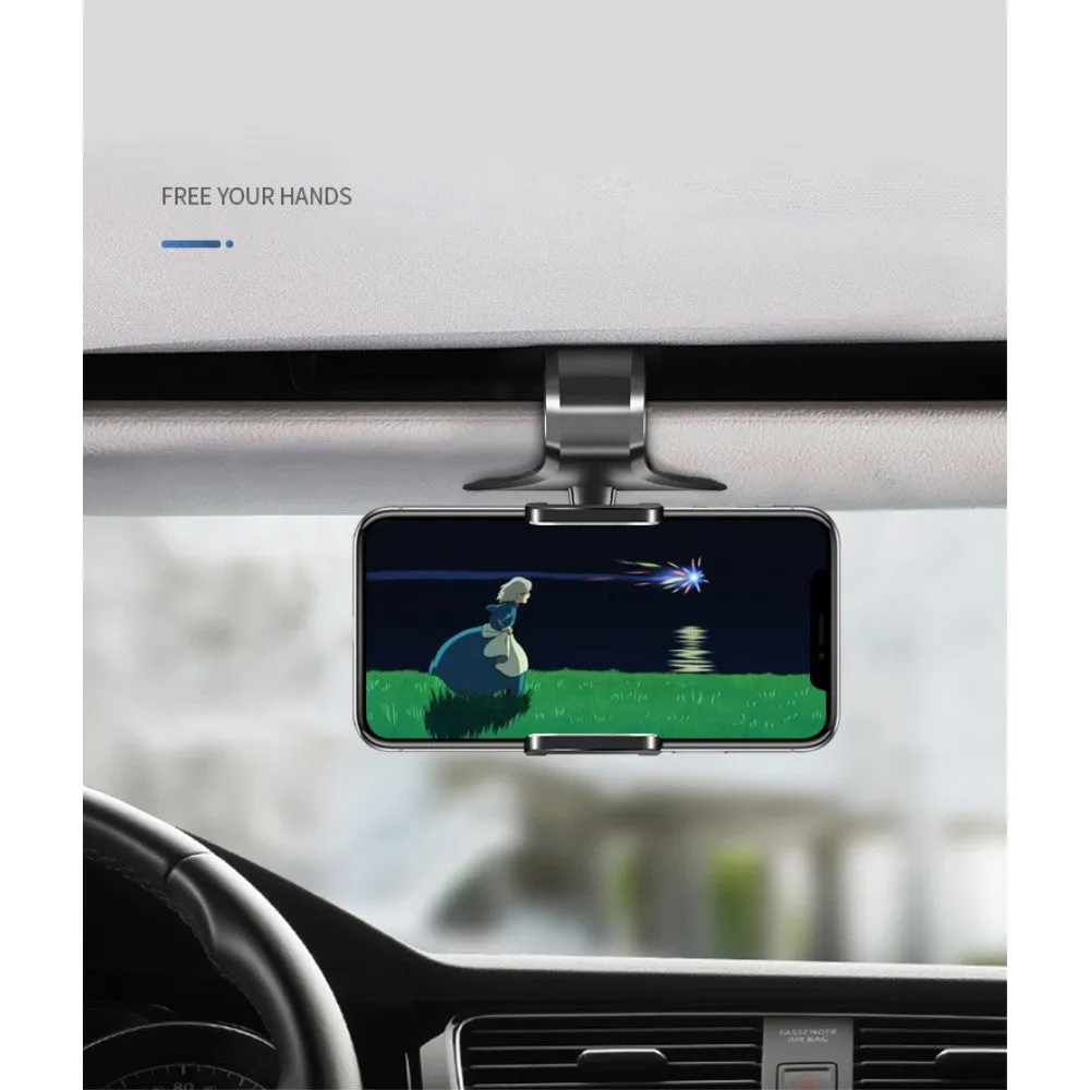 3 in 1 Car GPS Smartphone Holder: Dashboard / Visor Clamp   AC Grid Clip for Fujitsu Arrows Fit F-01H - Black