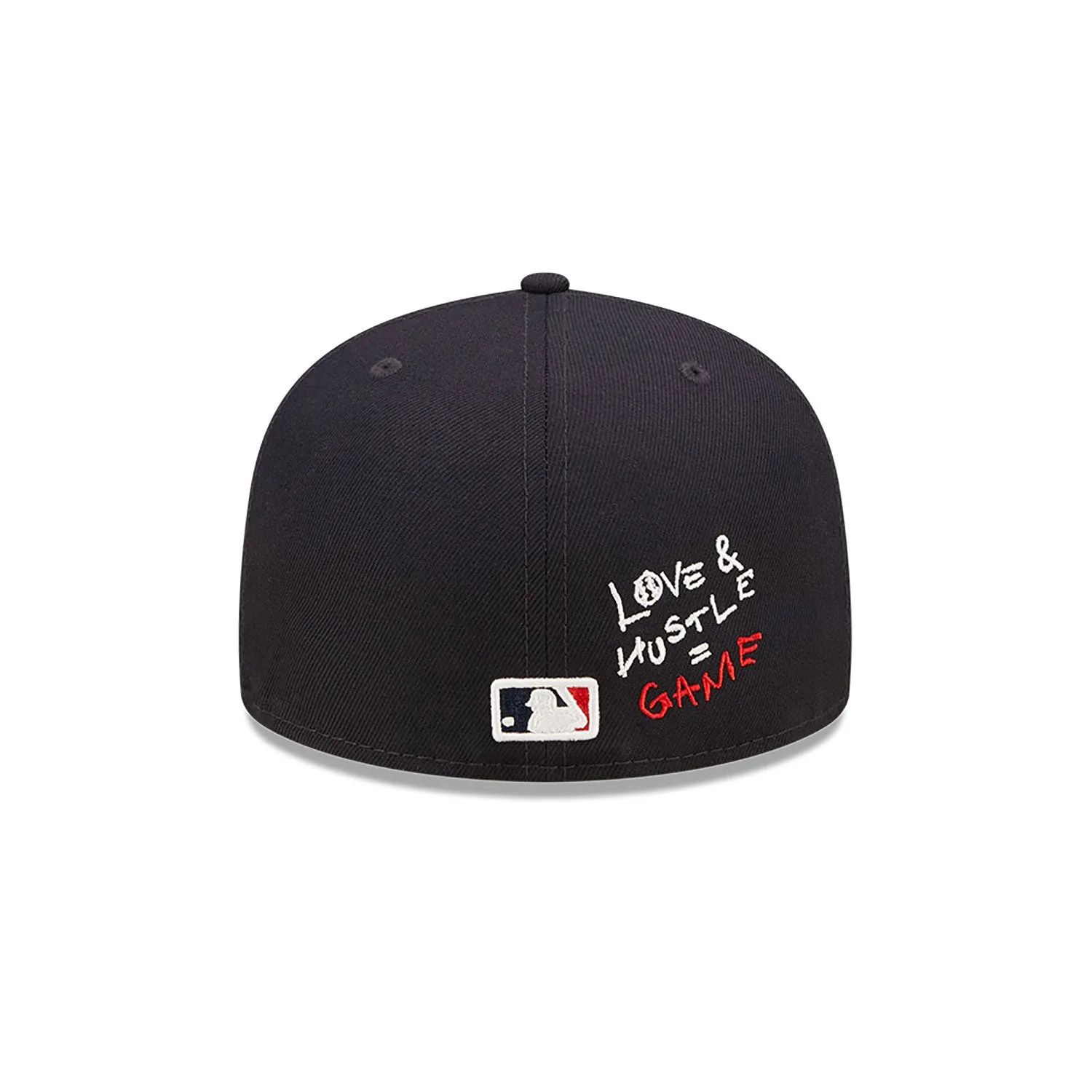 [60243664] Atlanta Braves 95 WS "Team Heart" Navy 59FIFTY Mens Fitted Hat