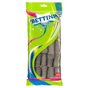 Bettina Steel Wool Rolls 16 Pack