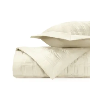 Block Quilted Ivory by Home Treasures