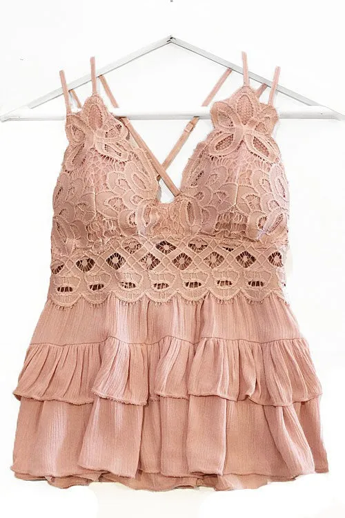 Blush Ruffled Top