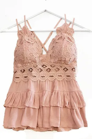 Blush Ruffled Top