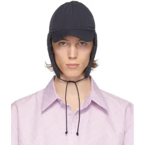 Camiel Fortgens Navy Quilted Padded Cap