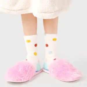 Colored Polka Dot Winter Thick Plush Socks