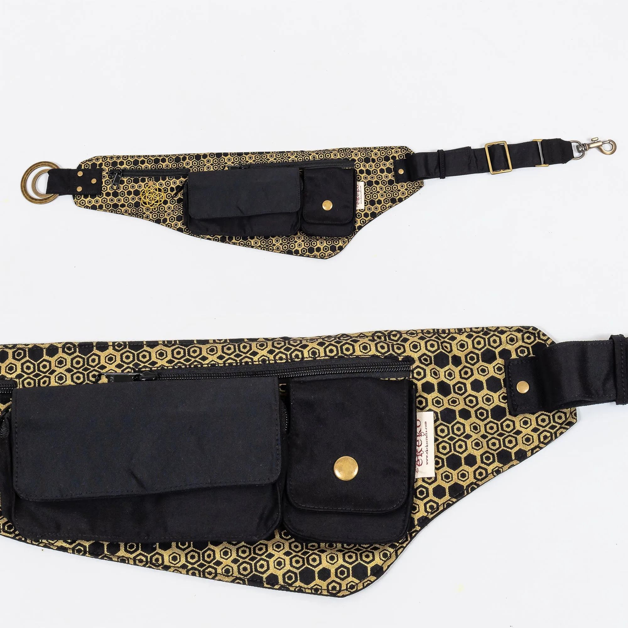 Dancefloor Belt - Hexagon Bee Print