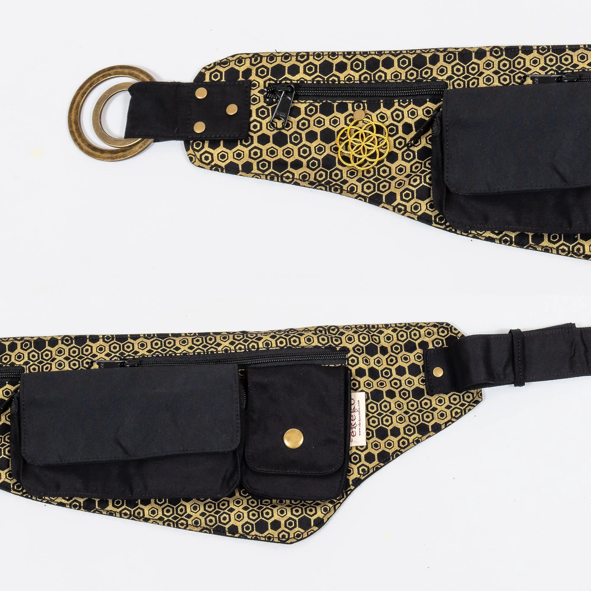 Dancefloor Belt - Hexagon Bee Print
