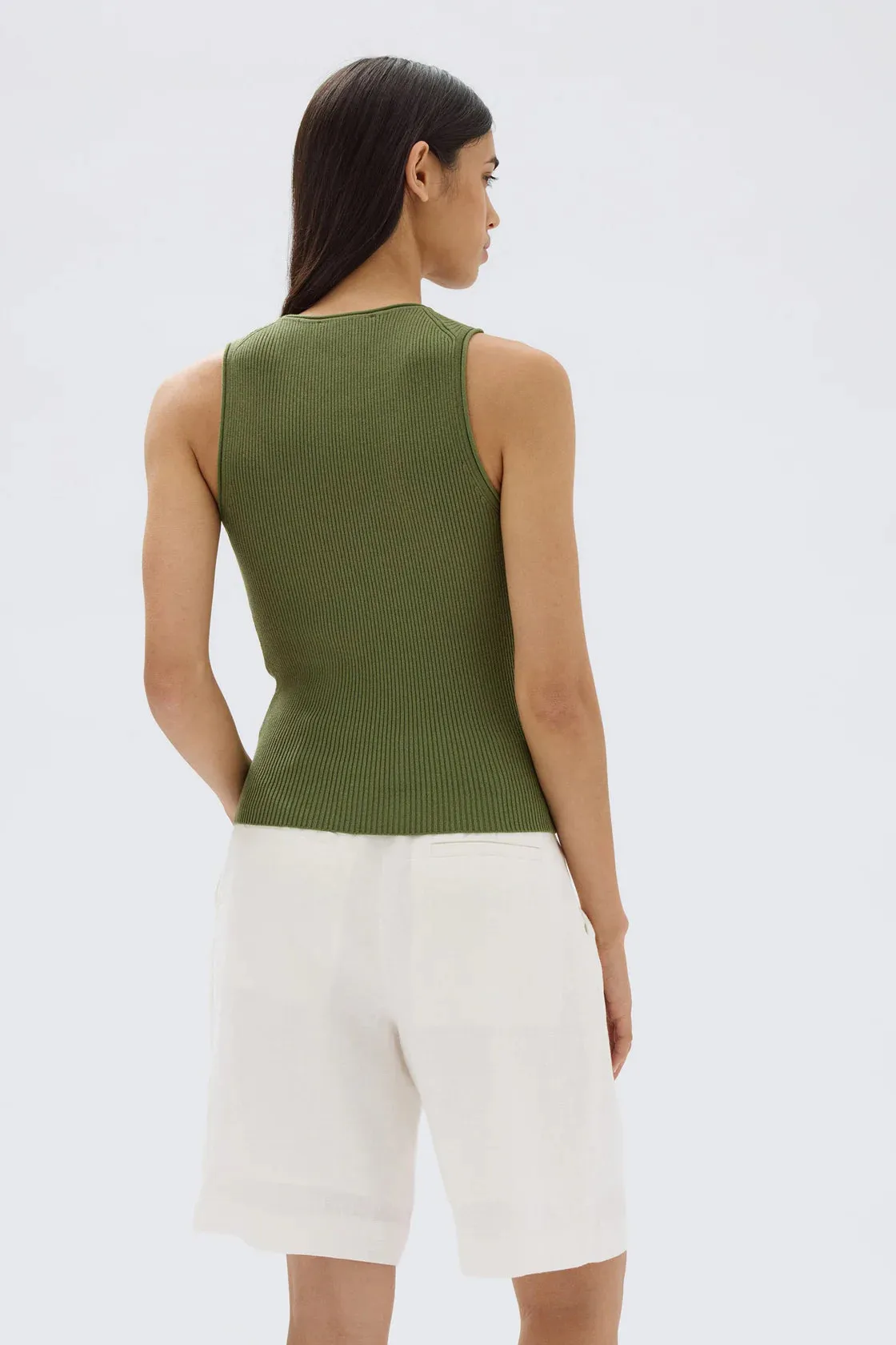 FAYE KNIT TANK | PANDAN