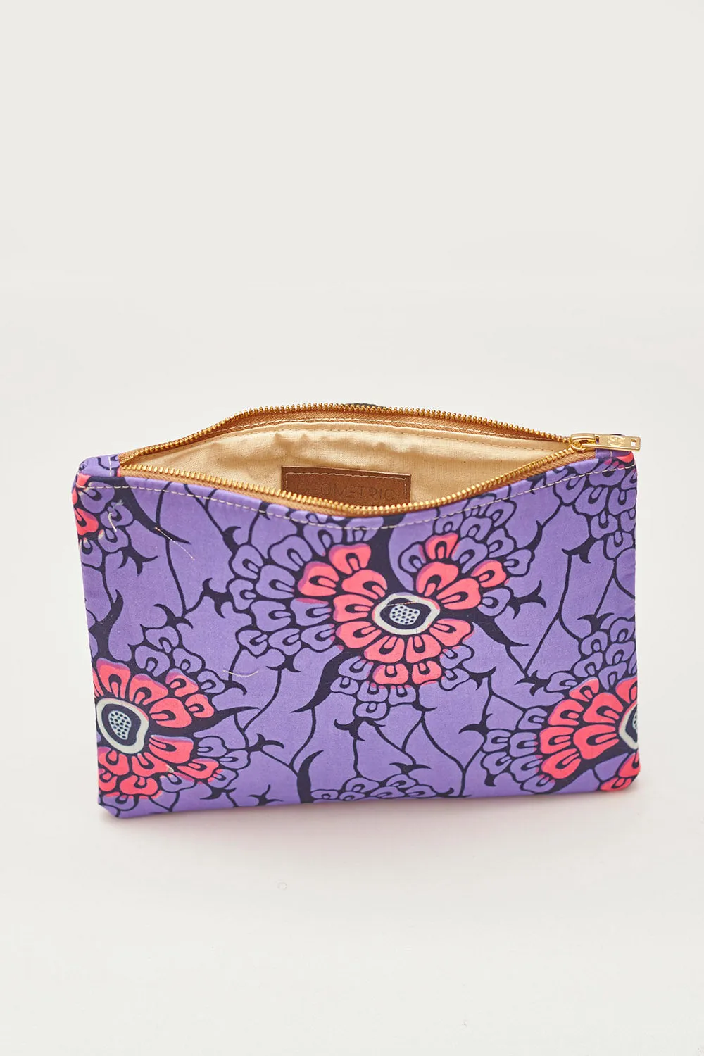 Floral Zipper Clutch