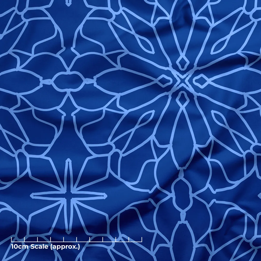 Geometric Lace Blue - Pre-Order