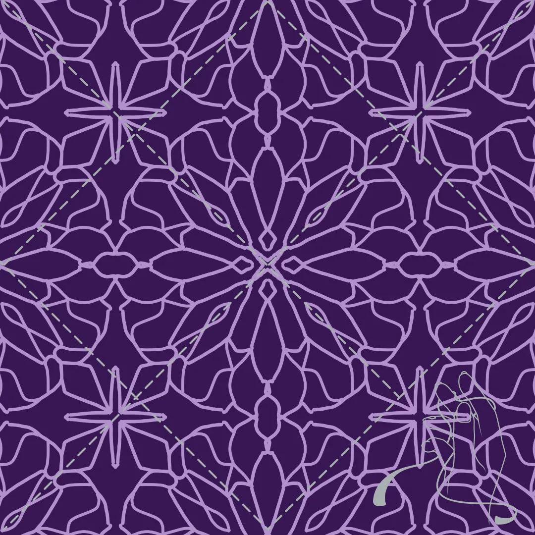 Geometric Lace Purple - Pre-Order
