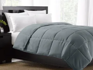 Grey Exquisite Hotel Collection Down Alternative Comforter / Twin Size