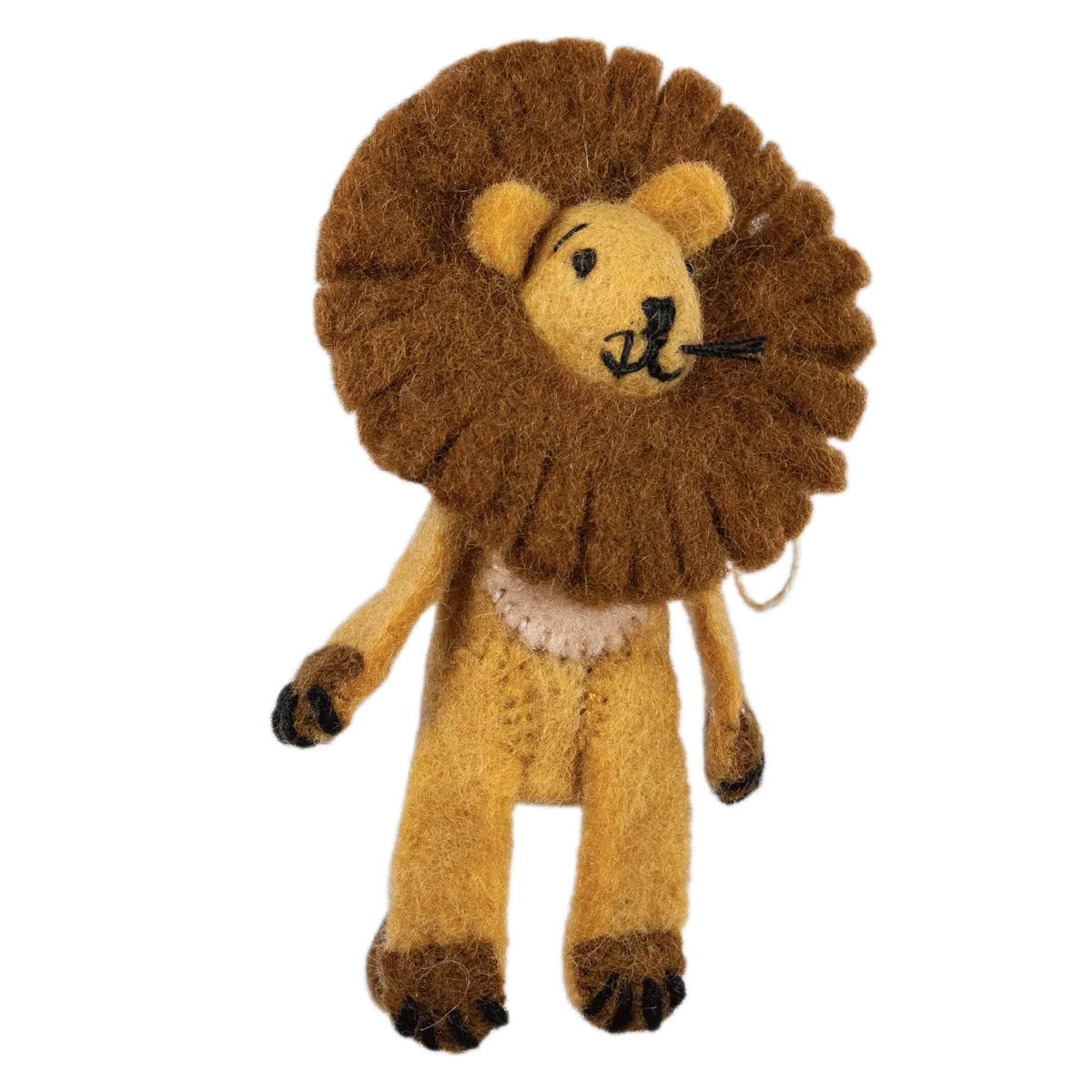 Leo Lion Woolie Finger Puppet