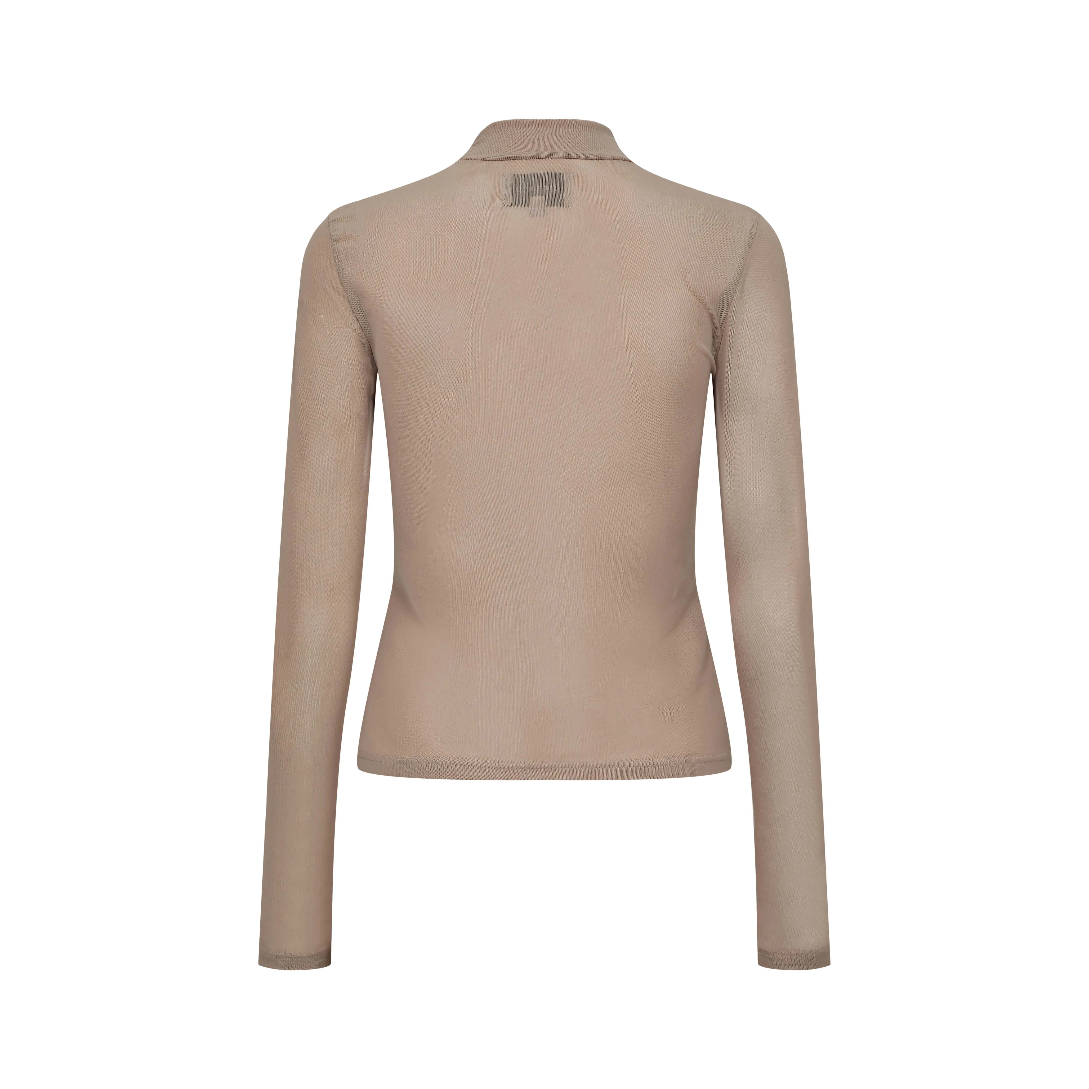 Liberté Mesh LS slimfit top sand