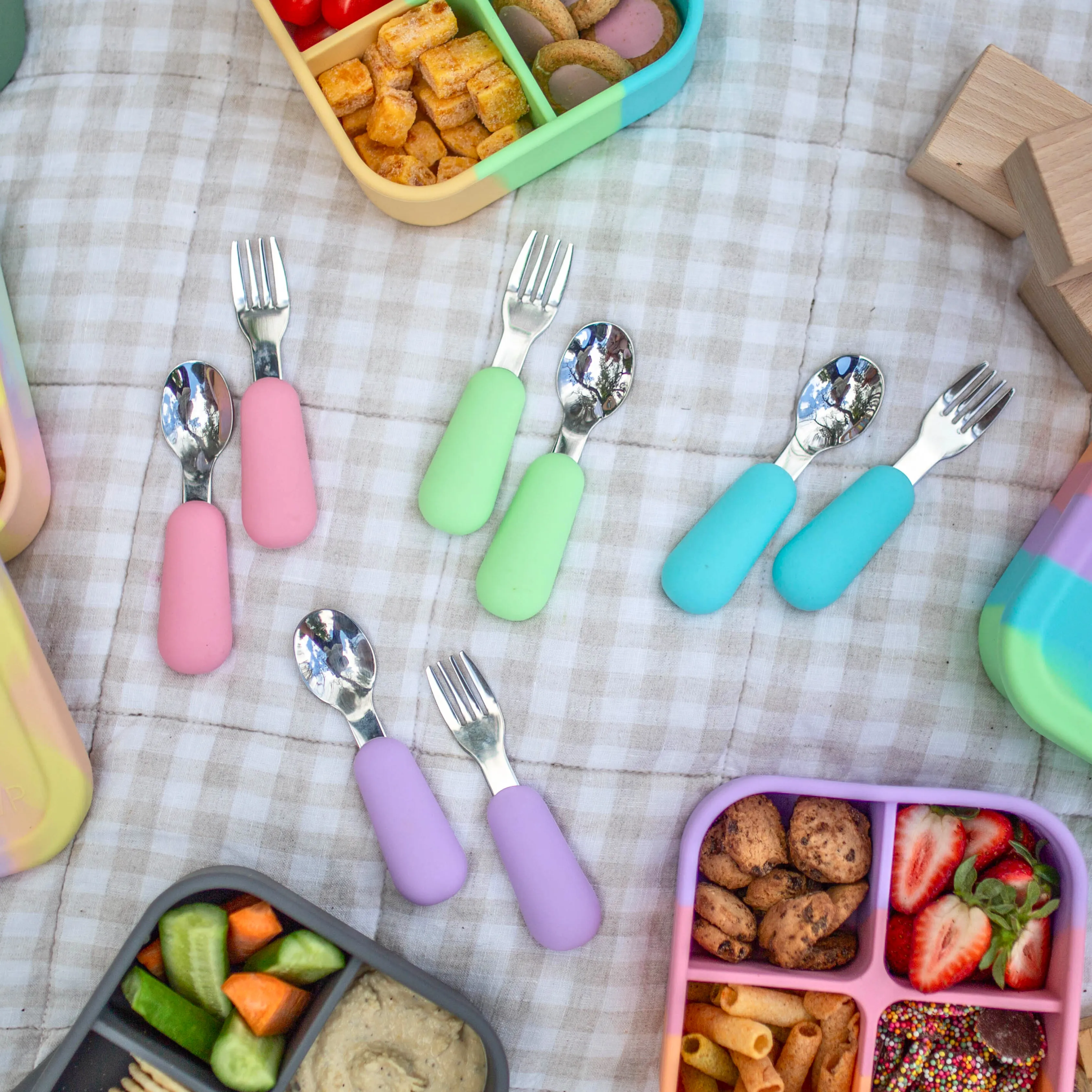 Lilac Spoon and Fork Set