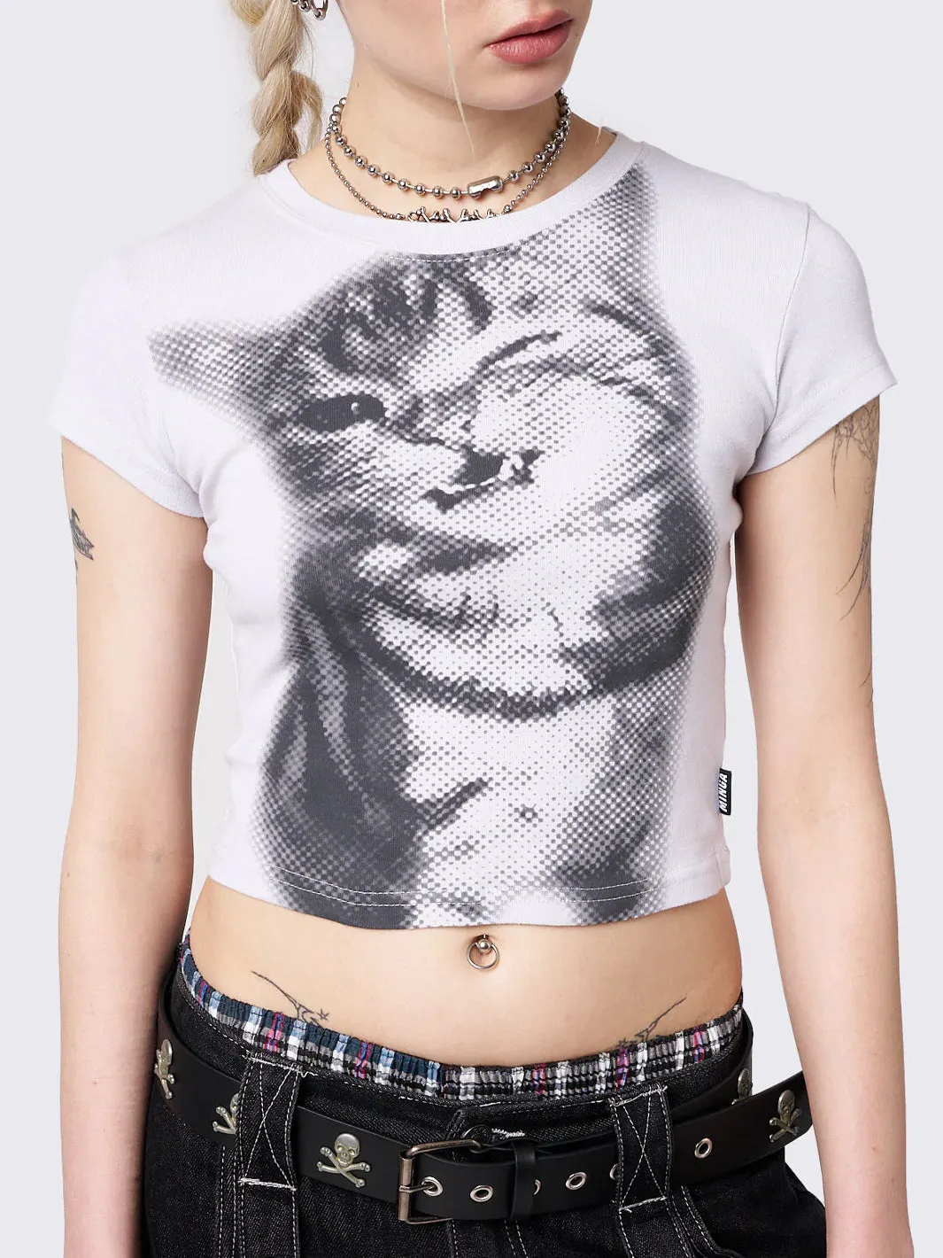 PIXEL KITTY BABY TEE