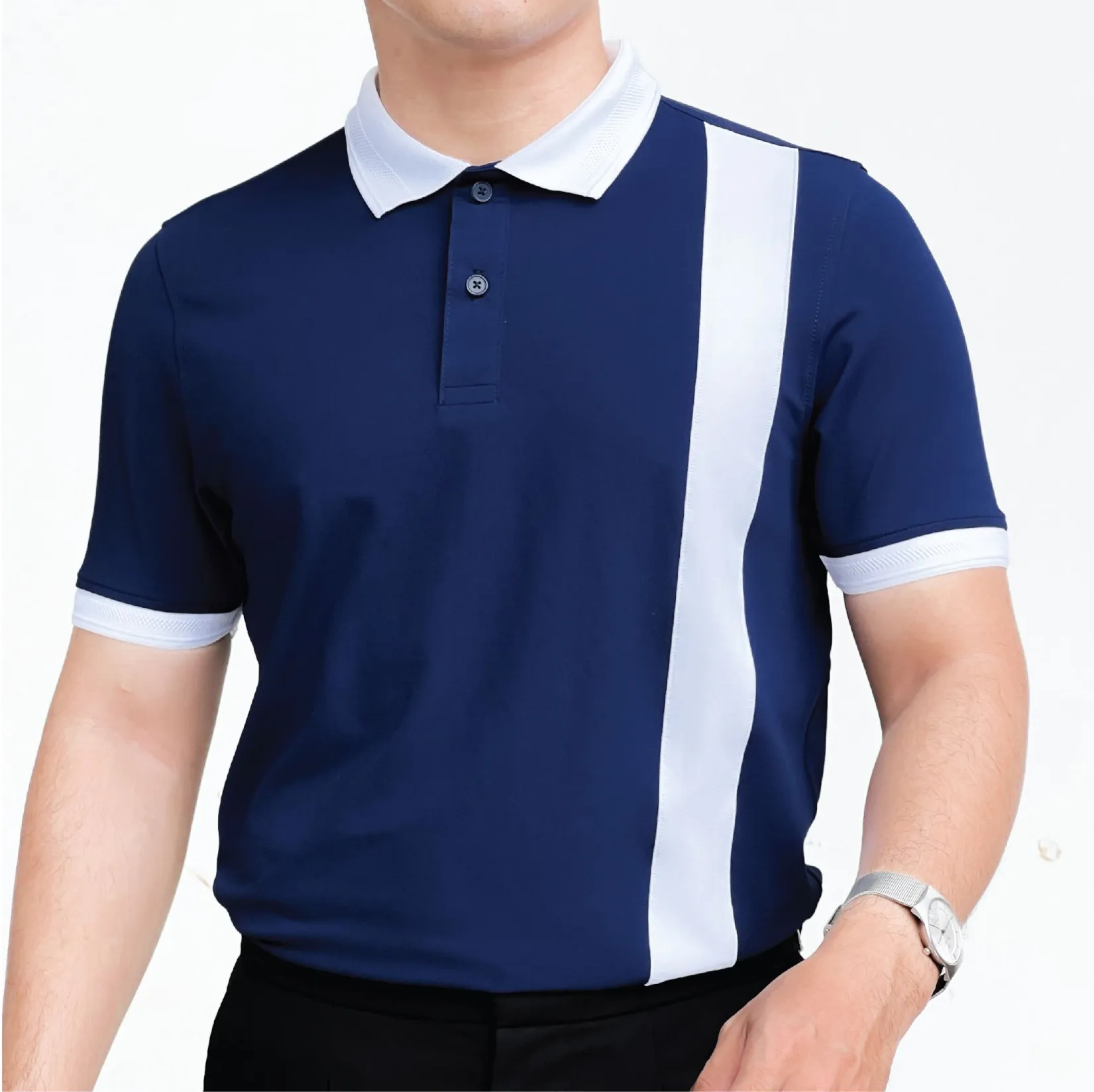 Polo Panel Contrast Slimfit A02-217