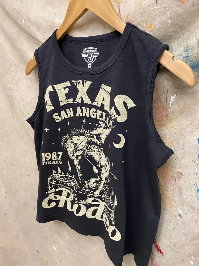 San Angelo Rodeo Muscle Crop Top