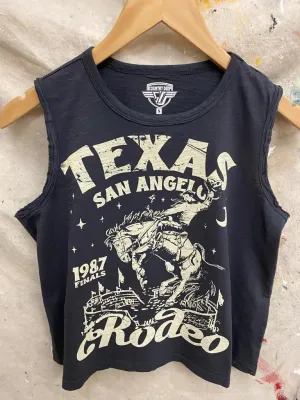 San Angelo Rodeo Muscle Crop Top