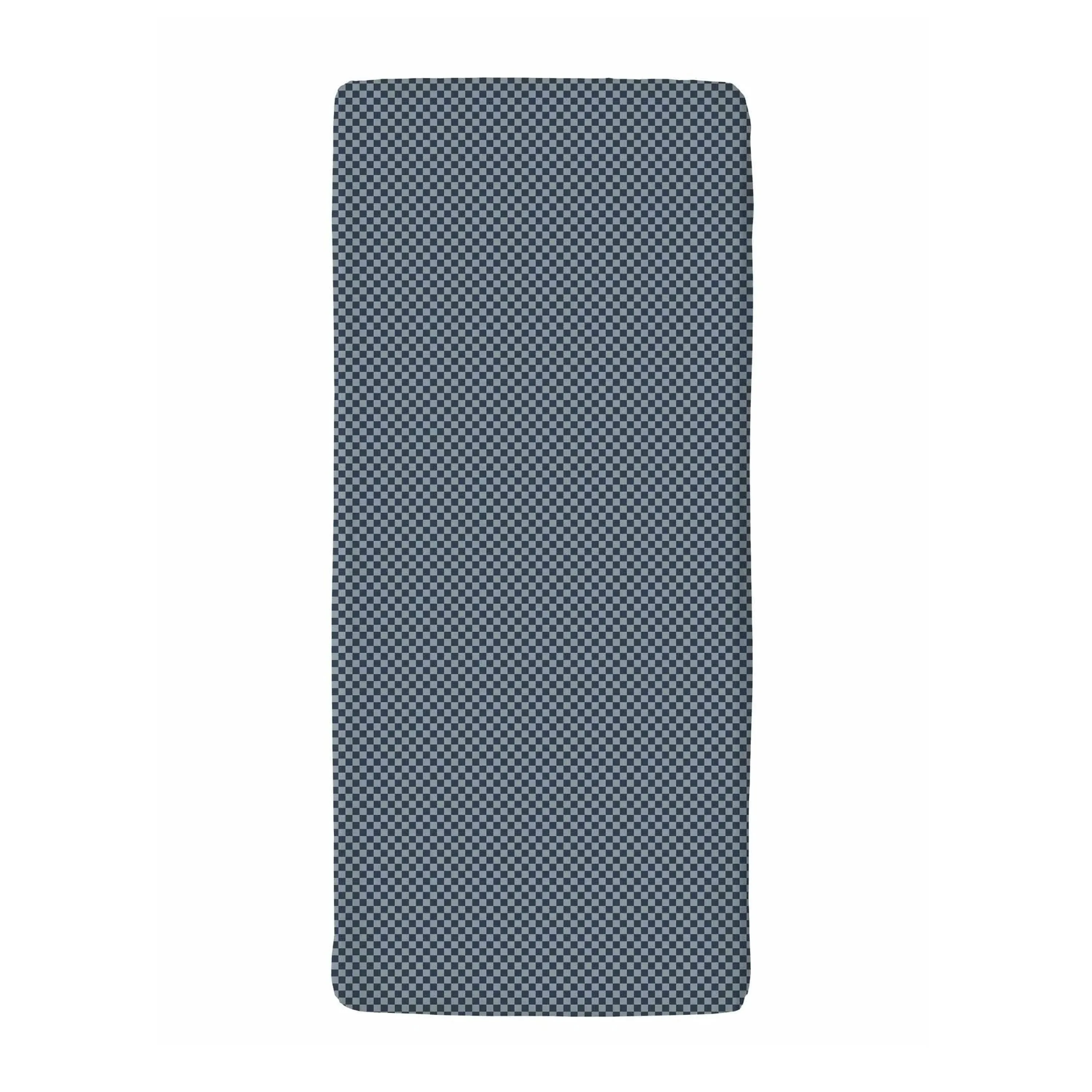 Snurk Fitted Sheet Check Blue