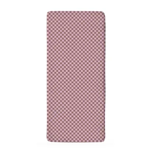 Snurk Fitted Sheet Check Pink