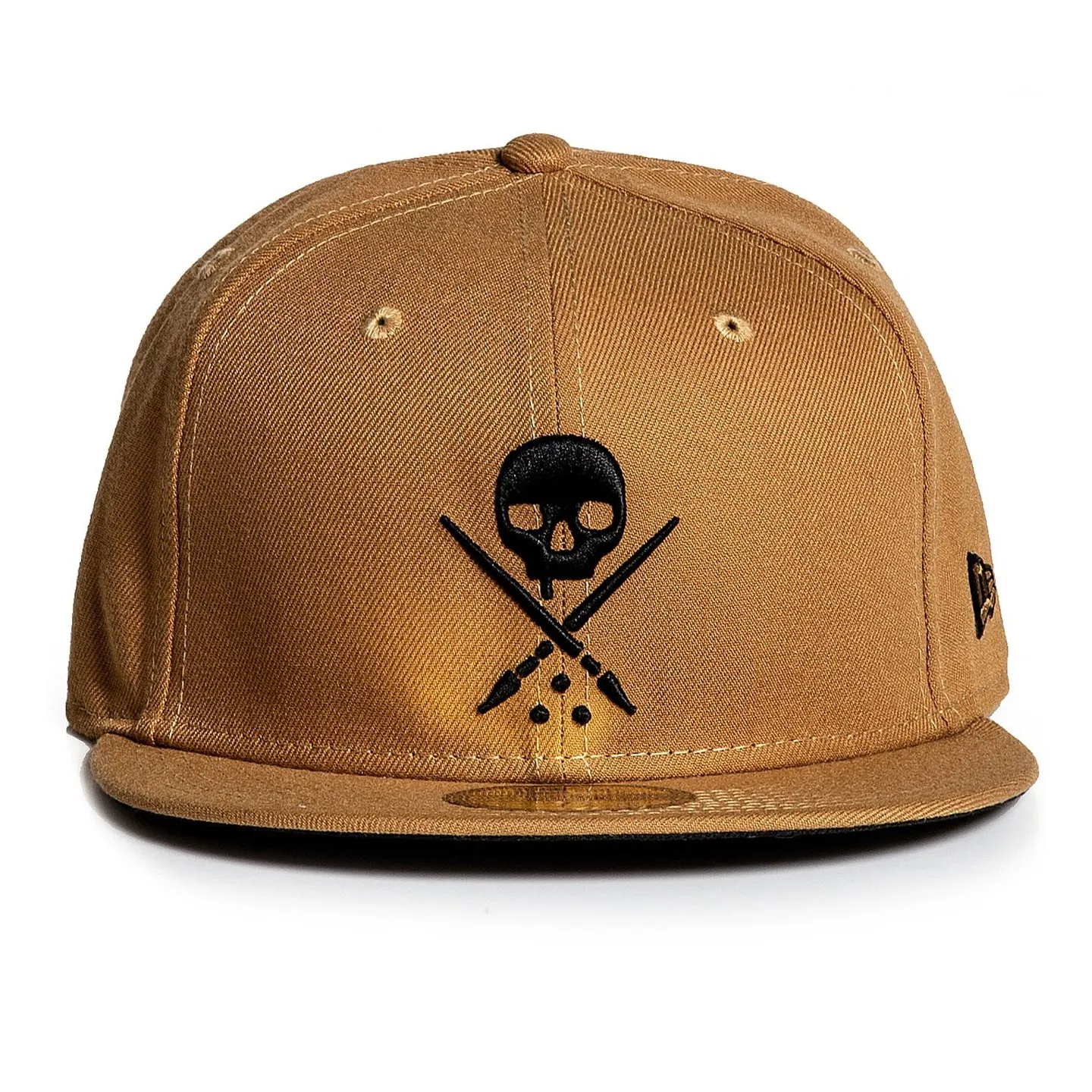 Sullen Badge Wheat Stretched Fitted Cap