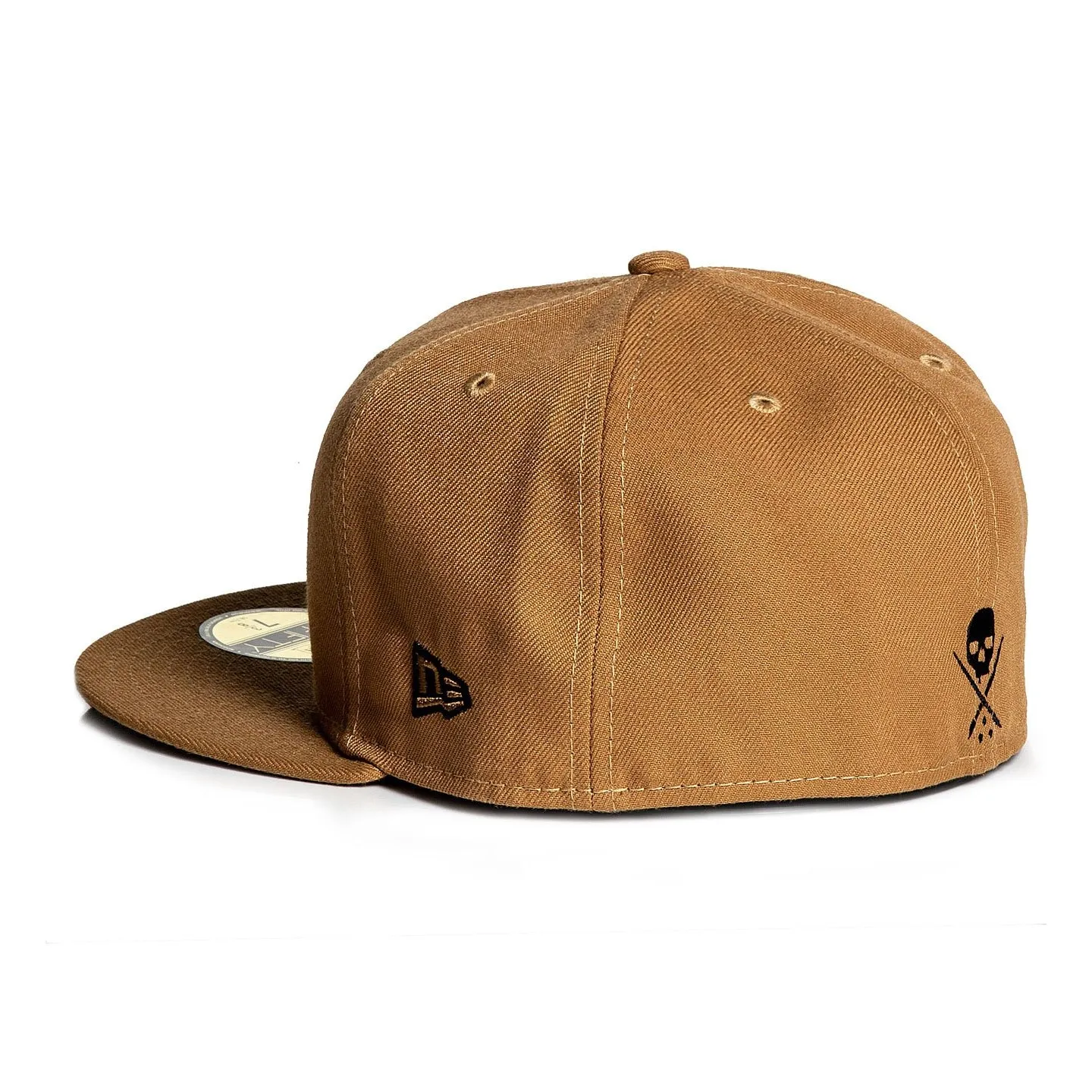 Sullen Badge Wheat Stretched Fitted Cap